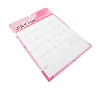 Mipcase Calendrier Mural à Spirale Planificateur Mensuel Moderne de Juillet à Décembre avec Repères de Vacances et Compte à Rebours pour Bureau et Maison