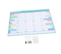 Mipcase Calendrier Mural Grand Format Calendrier Annuel Décoratif et Planificateur Dagenda avec Espace Mémo Effaçable pour Organisation Familiale et Bureau