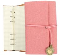 Mipcase Carnet de Notes Vintage avec Reliure à Anneaux Agenda Décoratif Portable pour Planning et Organisation Quotidienne Carnet Léger et Pratique pour Étudiants et Professionnels