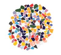Mipcase Carreaux de Mosaïque Irréguliers Kit DIY Céramique pour Décoration Maison Tesselles Colorées pour Cadres Photo Sous-verres et Projets Créatifs