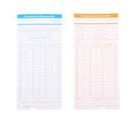 Mipcase Cartes de Pointage Mensuelles Doubles Faces pour Bureau et Usine Enregistrement Précis des Heures Entrée et Sortie Durables pour Suivi Assiduité