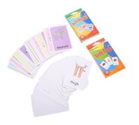 Mipcase Cartes Mémoire pour Bébés 2 Sets Cartes Éducatives D’Éveil Animaux et Parties du Corps Matériel D’Orthophonie en Papier Solide Jeu D’Apprentissage Préscolaire pour Stimulation