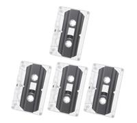 Mipcase Cassettes Audio Vierges 30 pour Enregistrement, Pack De 4, Style Rétro Transparent, Adaptés à L’enseignement Et Créations DIY, Cassettes Enregistrables Universelles