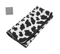 Mipcase Cat Grooming Wrap Blanket with Cow Print Soft Breathable Swaddle for Nail Trimming Medication Feeding and Anti-Scratch Wrap for Home and Salon Use
