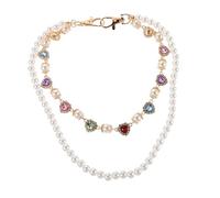 Mipcase Ceinture Chaîne Cœur Pour Femme Chaîne Colorée Avec Décorations Brillantes Accessoire De Mode Pour Jeans Et Jupes