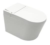 Mipcase Cendrier Mural Adhésif Blanc Couvercle, Boîtier ABS | Compartiment Eau, Rangement Mégots, Forme Élégante, Usage Salon et Zone Fumeurs, Décor Amusant