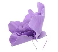 Mipcase Chapeau Cérémonie Femme Élégant Fleur Imposante Léger pour Fête Thé Bal avec Serre-tête Floral Sophistiqué
