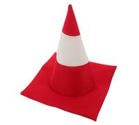 Mipcase Chapeau Cône de Signalisation Rouge pour Fête Accessoire Photo Original et Couvre-Chef Amusant pour Halloween Cosplay et Festivals Taille Unique Léger et Réutilisable