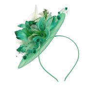 Mipcase Chapeau Fascinator Vintage avec Fleurs et Plumes pour Mariage Accessoire de Cheveux Élégant pour Tea Party Chapeau Clip pour Épouse et Filles