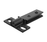 Mipcase Charnière Pivotante Carrée pour Porte Verre 304 Acier Inoxydable Mat Noir, Double Trou, Quincaillerie Résistante la Corrosion, Remplacement pour Salle de Bain, Installation