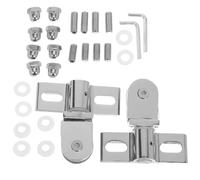 Mipcase Charnières Pivotantes pour Porte Verre sans Cadre Lot de 2 set de en Alliage Solide Charnières de Porte en Verre Renforcé pour Salle de Bain Quincaillerie Robuste pour