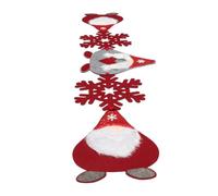 Mipcase Chemin de Table Noël avec Motif Père Noël et Décorations Blanches pour Table de Fête pour Maison Restaurant et Buffet