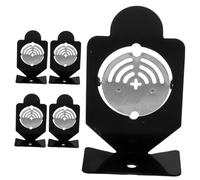 Mipcase Cible d'Entraînement Légère en Métal 5 Pièces Cible Rotative pour Jeux de Fléchettes Garçon et Filles et Adultes Activités Extérieures Divertissement Familial Amélioration Précision