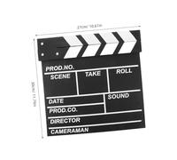 Mipcase Clapboard pour Cinéma Professionnel Accessoire Film et Éducatif pour Apprentissage