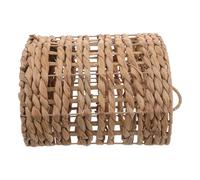 Mipcase Classeur Suspendu Demi-rond en Paille avec Cadre Métal Beige