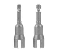 Mipcase ouille à Oreilles Hexagonale en Métal Argenté, 2pcs, Fabrication Précise, Compacte et Portable, pour Visser et Dévisser les Écrous à Oreilles