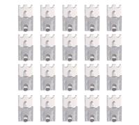 Mipcase Clips de Fixation INOX 20 Pièces pour Supports d'Étagères de Congélateur, Accessoires pour Réfrigérateur et Vitrine, Adaptés pour Usage Domestique et Professionnel