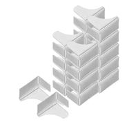 Mipcase Clips Métalliques pour Étagères 20 Pièces, Supports Robustes pour Étagères de Placard et Rangement Colonne, Installation Facile pour Armoires et Bureaux