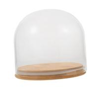 Mipcase Cloche en Verre Transparent pour Desserts Cloche en Verre pour Fleurs Préservées Objets De Collection Préservées Éternelles