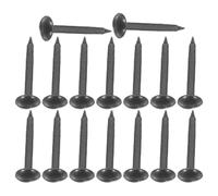 Mipcase Clous de Tapissier Noirs 5X17 MM, 200 Pièces, Punaises Décoratives en Métal Robustes à Tête Ronde pour Meubles, Canapés, Chaises et Décoration Murale, Fixation Sûre pour