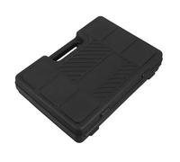 Mipcase Coffret à Outils Rigide et Portable en Plastique Noir pour Outils Pneumatiques 150/190/250 Boîte de Rangement Multifonction avec Poignée Mallette Vide pour Atelier et Transport