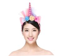 Mipcase Coiffe Licorne Lumineuse En Tulle Taille Unique Bandeau Lumineux Accessoire De Scène Pour Garçon Et Filles Et Adultes Fête D'anniversaire Jeux Déguisement