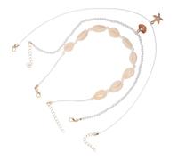 Mipcase Collier Coquillages Naturel Tressé Style Hawaïen Ras Cou pour Femme été