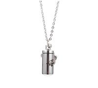 Mipcase Collier de Cendres Succulent écharpe de salive Collier urne Animal Collier Souvenir Animal Souvenir d'urne pour Animaux de Compagnie décor de Cou d'urne de Chiot Acier Inoxydable