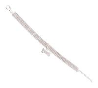 Mipcase Collier De Chien en Cristal Colliers pour Chiens Collier pour Chiens Chien De Petite Race Accessoires pour Chiots Jouets De Dentition pour Chiot Collier De Chaîne Blanche