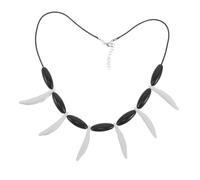 Mipcase Collier Dent Homme Pendentif Nature Tribal Collier Porte-dent Résine Ajustable Bijoux Préhistorique Jungle pour Homme Femme
