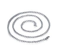 Mipcase Collier Homme Chaîne Argentée Résistant Discret Pour Porter Seul Pendentif