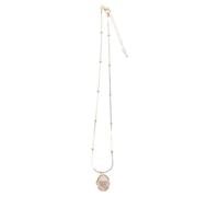 Mipcase Collier Médaillon Vintage Charm Ouvrable Pendentif Coquillage Bijou Photo Souvenir Unisexe Chaîne Réglable pour Femme et Homme Présent Mémoire Sentimental