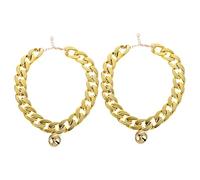 Mipcase Collier pour Chien XL Tendance avec Chaîne Décorative Et Clochette pour Chiot Et Chat