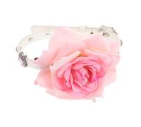 Mipcase Collier Ras Du Cou Avec Fleur D'orchidée, Motif Phalaenopsis Artificiel, Long Collier Enroulé En Corde, Accessoire De Plage Hawaïen Pour Femme