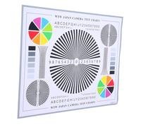 Mipcase Color Wheel Chart Focus Alignment Card for CCTV Durable Lens Calibration Tool Indoor Outdoor Use
