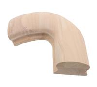 Mipcase Coude de Rampe D'escalier en Bois D’hévéa 45x75 Mm, Raccord D'angle Droit pour Main Courante, Connecteur de Poteau de Départ, Pièce de Rechange pour Rénovation D'escalier Diy,