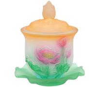 Mipcase Coupe D'offrande en Verre, Petite, Style Délicat pour Salle