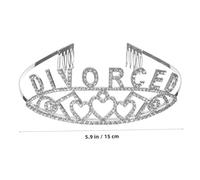 Mipcase Couronne Délicate En Alliage Argenté Ajustable Pour Femmes Accessoires De Fête De Divorce Coiffure Élégante Et Glamour