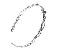 Mipcase Couronne Diadème Paillettes Femme Large Rond Confortable Accessoire Cosplay Reine Médiéval Renaissance pour Mariage et Costume