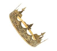 Mipcase Couronne Roi Vintage Alliage Légère et Élégante pour Homme Accessoire de Costume Médiéval Diadème Prince pour Anniversaire et Spectacles