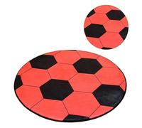 Mipcase Coussin de Chaise de Bureau en Polyester Forme Ballon de Football Rond Confortable et Bien Finition pour Maison et Hôtel Tapis de Sol Décoratif