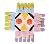 Mipcase Coussin De Hibou Grinçant Chien Race Non Cabot Chiot Animal De Compagnie Jouets Mâcher Mâcheur Mangeoire d'alimentation pour Animaux De Compagnie Polaire