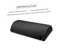 Mipcase Coussin Semi-cylindrique pour Ergonomique Tapis de Pause Bureau Antidérapant Support Massage Jambes pour Détente Prolongée Au Travail et Déplacements