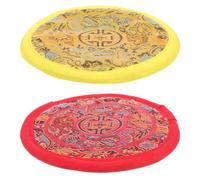 Mipcase Coussins pour Bol Chantant Bouddhiste 2pcs en Tissu Coton Léger et Portable, Accessoires Simples pour Instruments Rituels et Contemplation