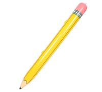 Mipcase Crayon Gonflable Géant en PVC 115X10 CM Jaune Ballon Décoratif pour Fête D’Anniversaire et Rentrée Scolaire Accessoire Ludique et Léger pour Salle de Classe