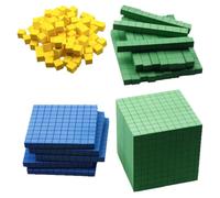Mipcase Cubes Eva pour Apprentissage Mathématique Garçon et Filles Millier-cent-dizaine-unity Couleur Aléatoire