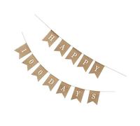 Mipcase Décoration Anniversaire Garçon Fille Jours Bannière Lin pour Fête Fanion Suspendu Réutilisable Parfait Fond Photo pour Shower et Célébrations