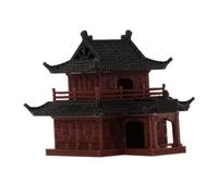 Mipcase Décoration Miniature De Asiatique Figurine De Chinois Décoration De Jardin Zen pour Micro-Paysage Aquarium Modèle De Bâtiment Ancien Réaliste
