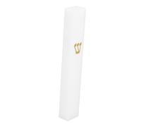 Mipcase Décoration Résine Mezuzah pour Porte Juive Plaque Bénédiction Résine pour Intérieur et Extérieur pour Entrées et avec Outils Installation