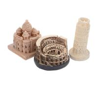 Mipcase Décorations Miniatures de Monuments Célèbres du Monde en Résine